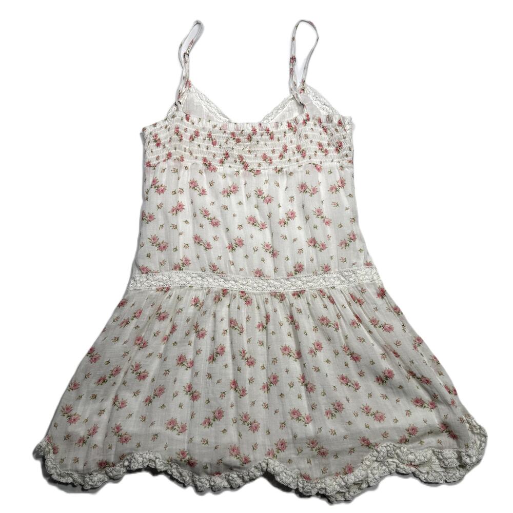 Ralph Lauren Denim & Supply white Sundress 100% Cotton gauze floral print Size L - Picture 5 of 13